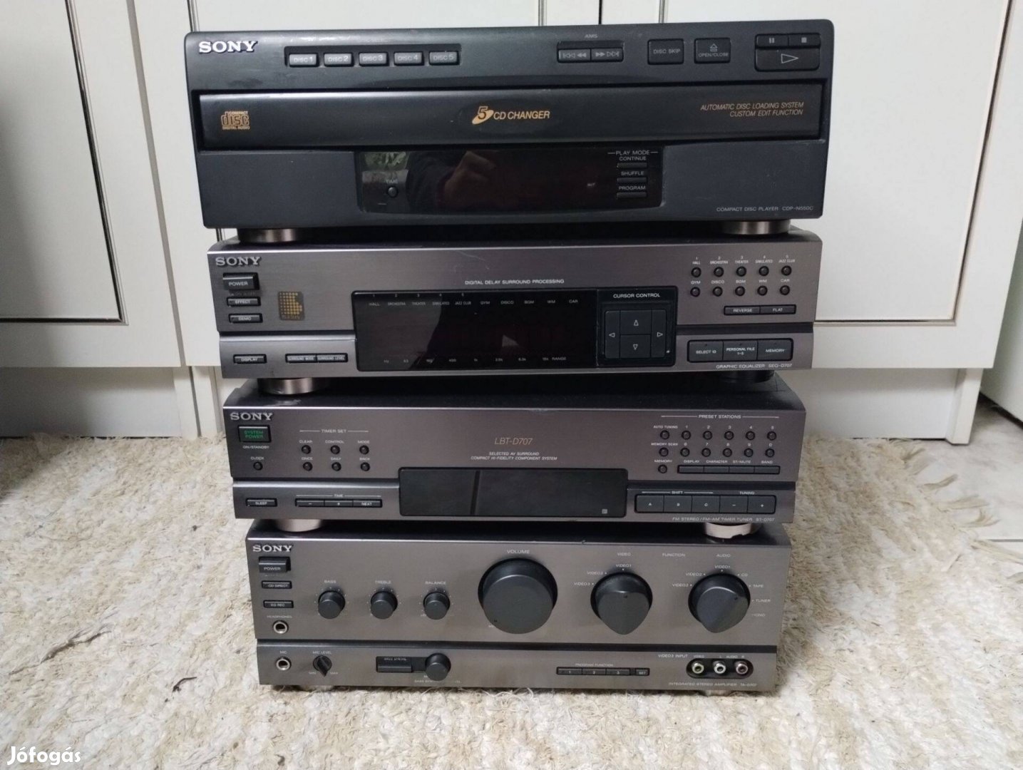 Sony erősítő,tuner,cd,equalizer hibás