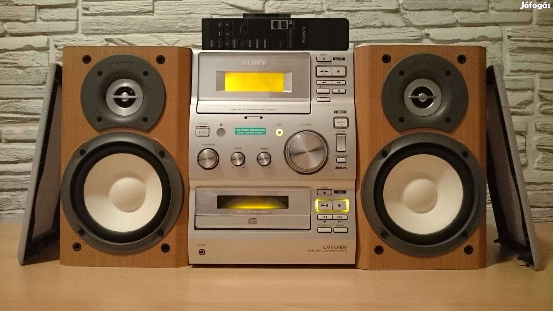 Sony hifi, erősítő, CD lejátszó, rádió tuner, kazettás magnó, AUX