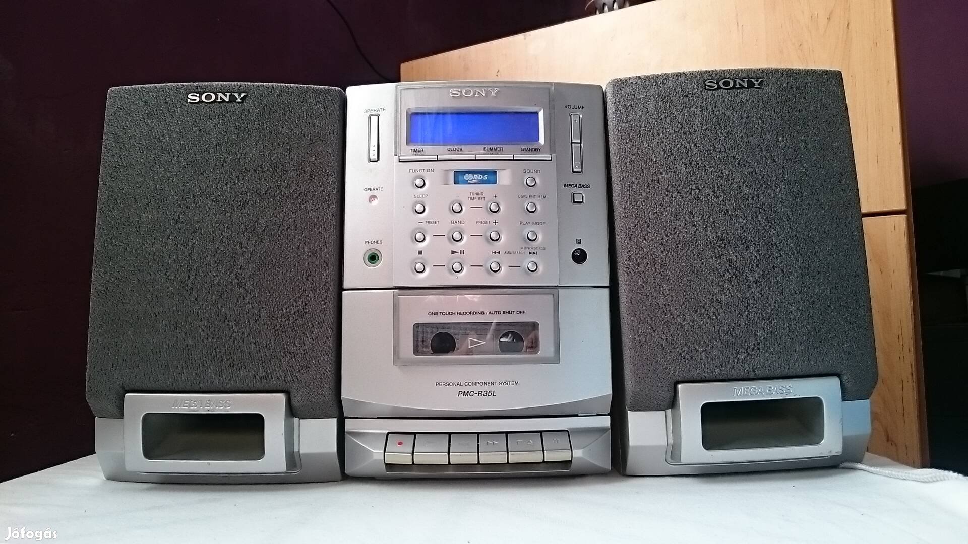 Sony hifi rendszer, erősítő, CD lejátszó, rádió tuner, kazettás magnó