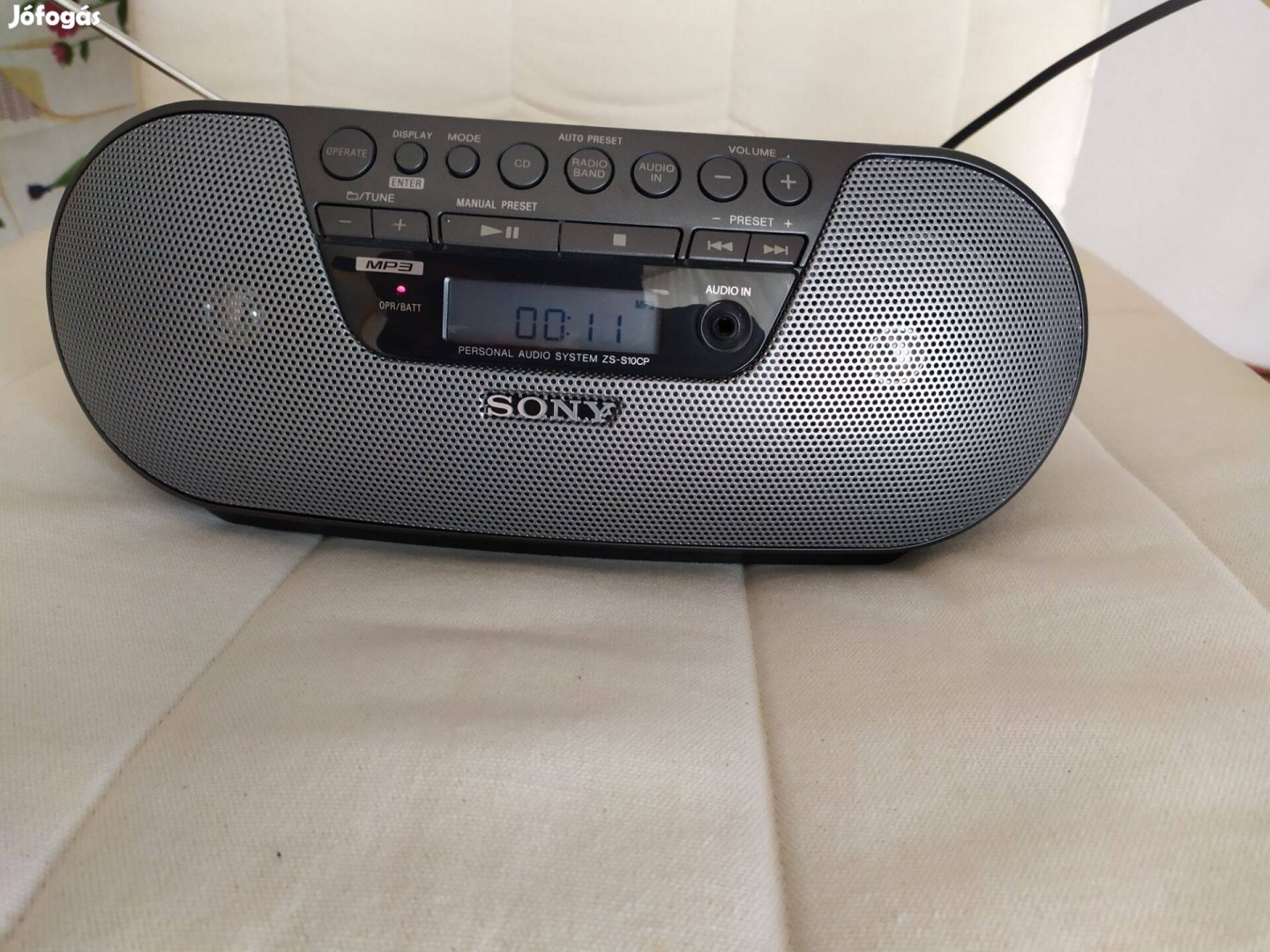Sony hordozható Rádió-CD,