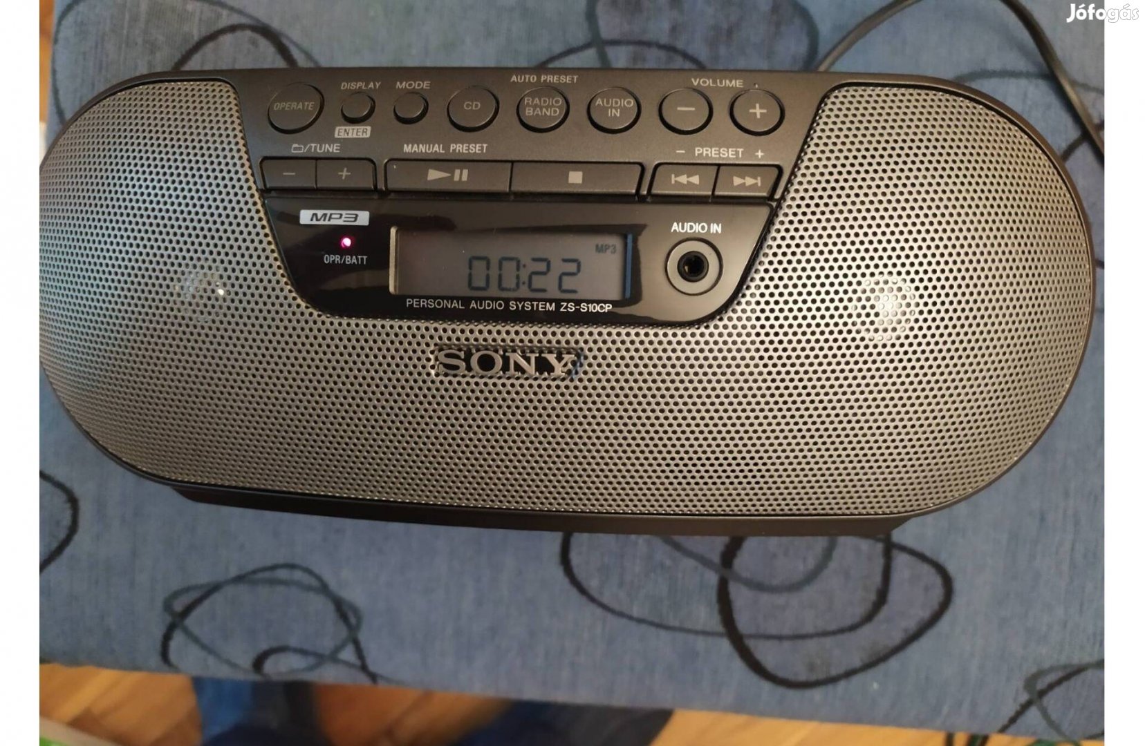 Sony hordozható rádió, Cd, Mp3