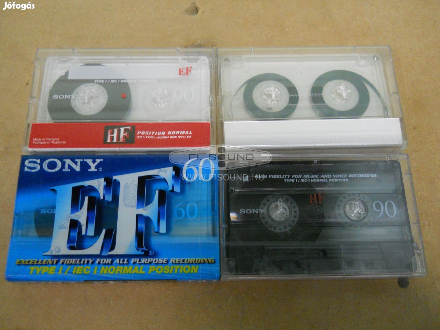 Sony kazetták vegyesen 4db
