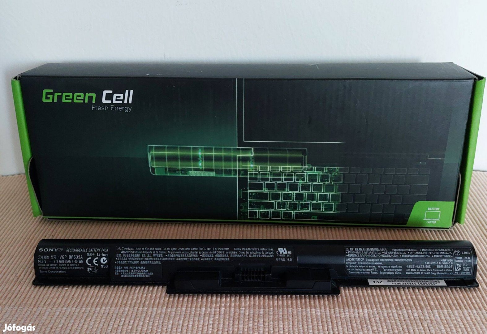 Sony külső akkumulátor új állapotban