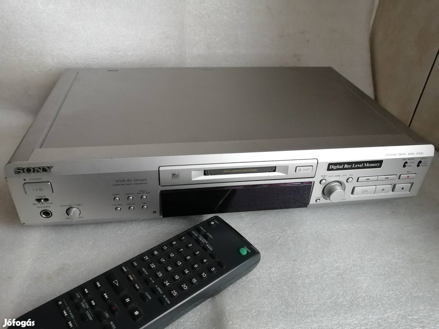 Sony mds 520 minidisc recorder távirányítóval 