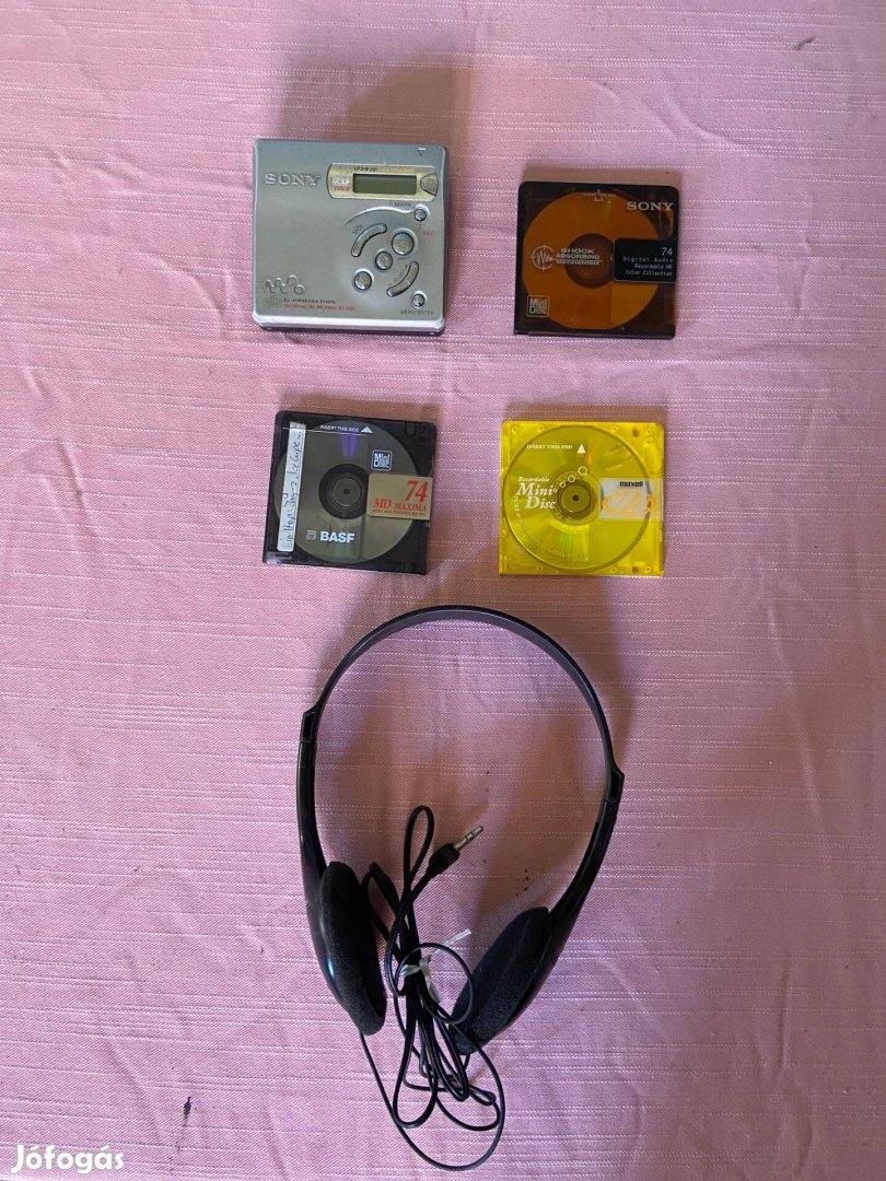 Sony minidisc lemezekkel. Ingyen szállítás