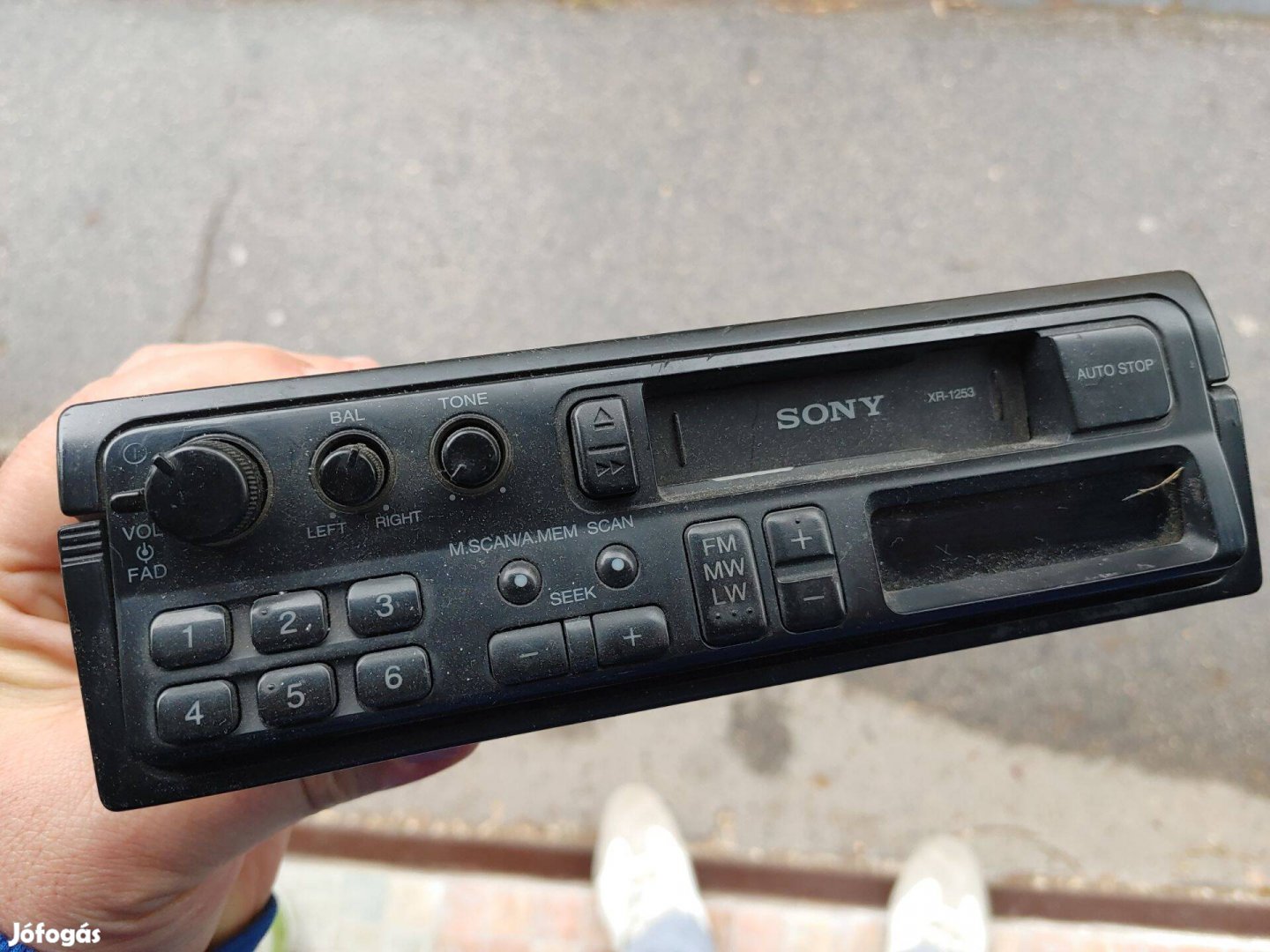 Sony régi autós rádió magnó -fellelt ismeretlen állapot