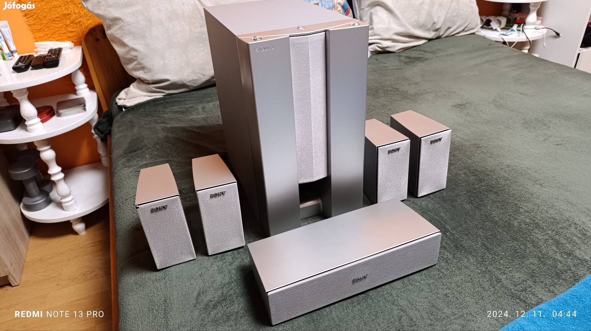 Sony újszerű 5.1 hangfalszett aktív mélyládával 