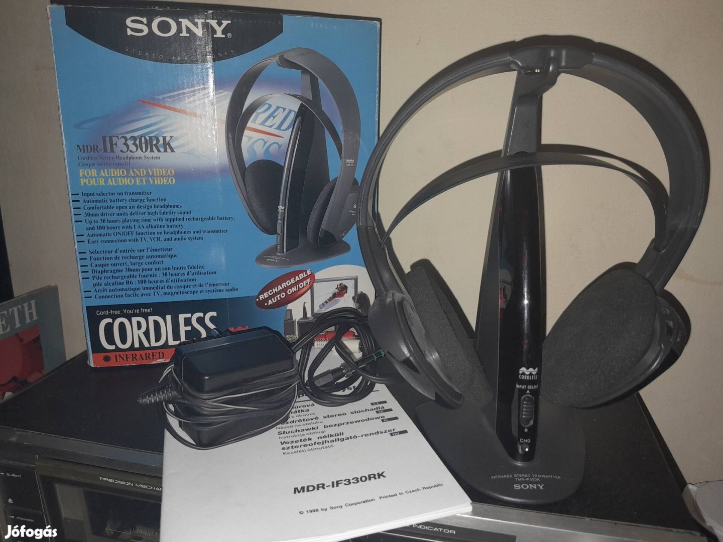 Sony vezeték nélkül fejhallgató 1998-as kiadás! 