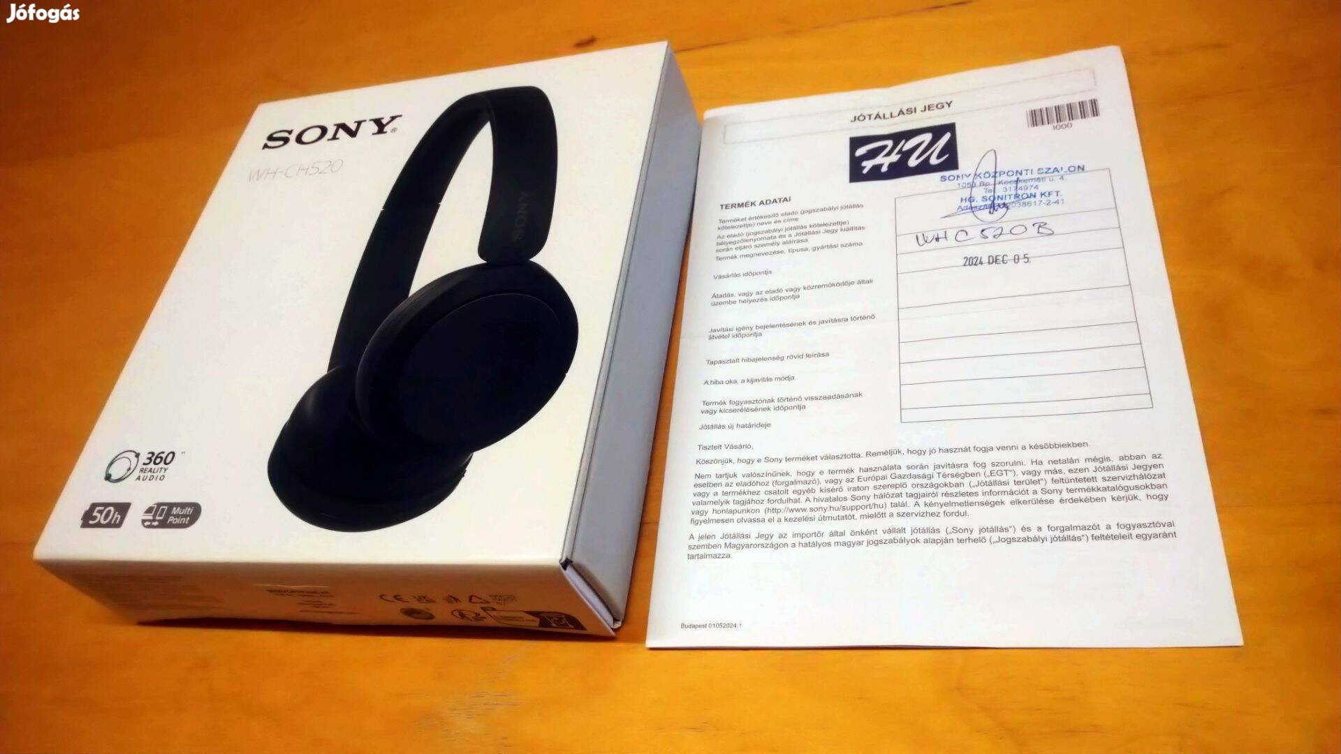 Sony vezeték nélküli Fejhallgató Headset új, 2 Év Garancia