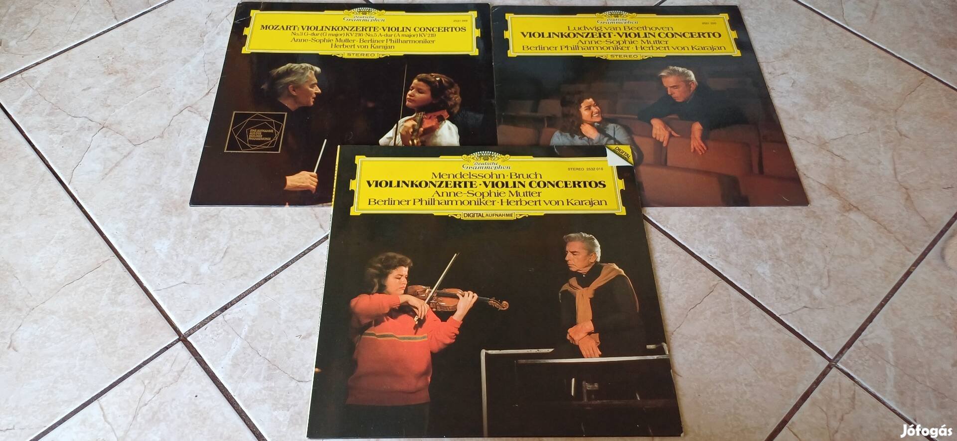 Sophie-Mutter Karajan bakelit hanglemez