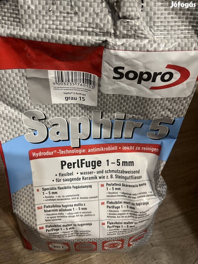 Sopro Saphir(R) 5 Speciális flexibilis fugázó anyag - 1-5 mm