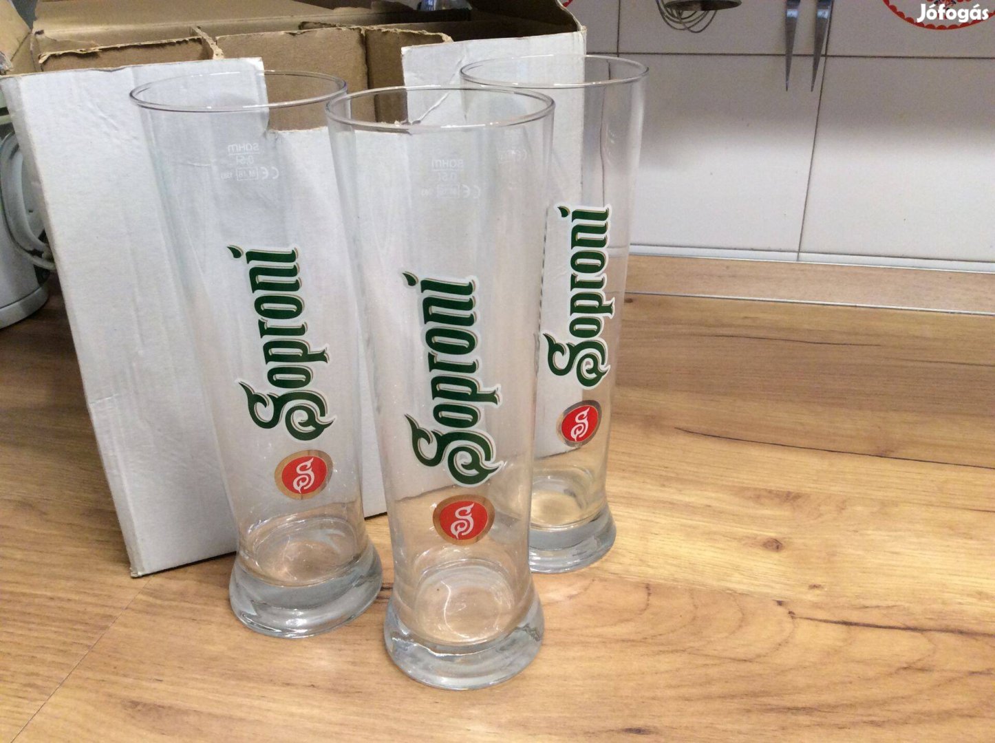 Soproni söröspohár 0,5 liter Új Sahm nagy sörös pohár 5dl 600/db