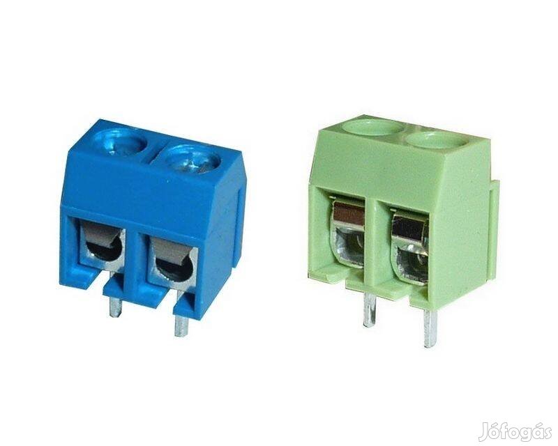 Sorkapocs 2 pin NYÁK-ba 5mm lábtáv több színben _