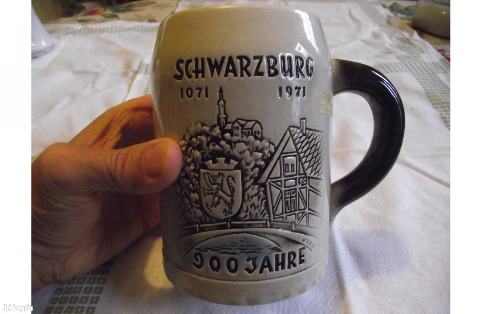 Sörös korsó német schwarzburg 900 éves