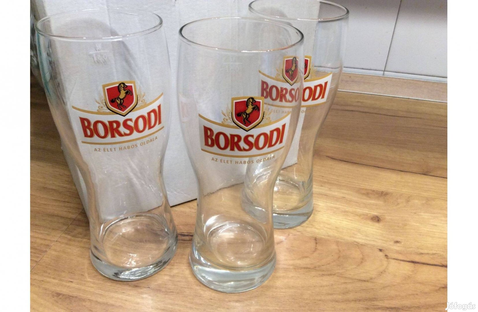 Söröspohár 0,5 liter Borsodi sörös pohár új 5dl nagy pohár 400/db