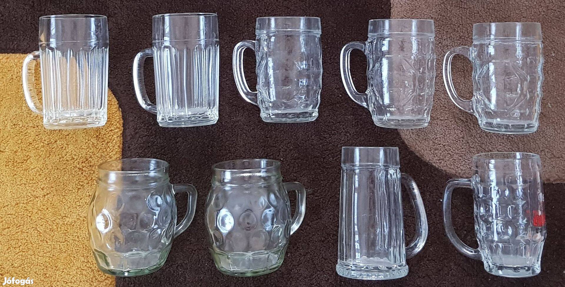 Söröspoharak, söröskorsók 10 db 20260324