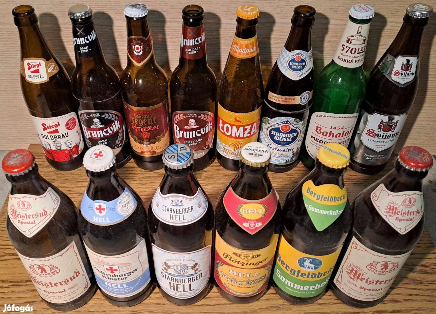 Sörösüveg gyűjtemény különleges sörös üveg címke