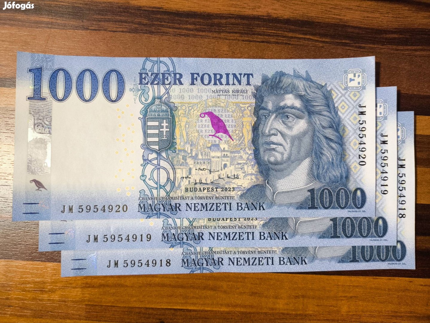 Sorszám követő 1000 forintos (3 db)