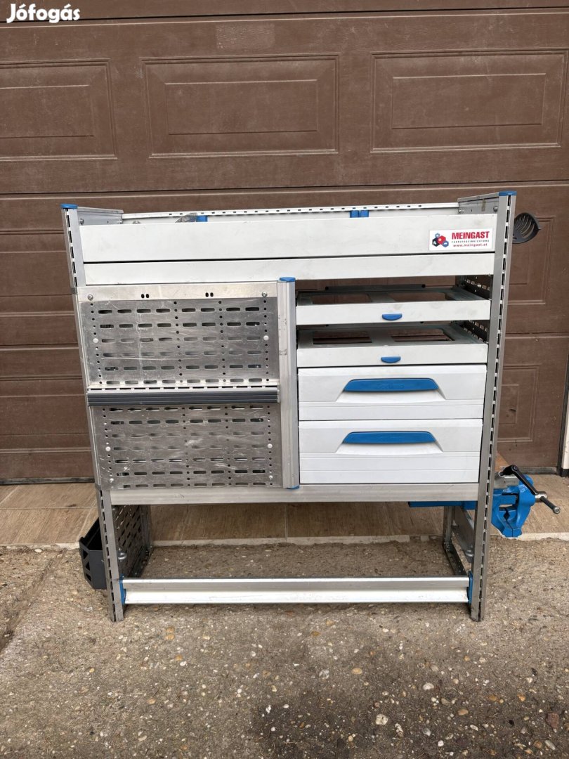 Sortimo járműberendezés raktér polc satu műhely szerszám felépítmény