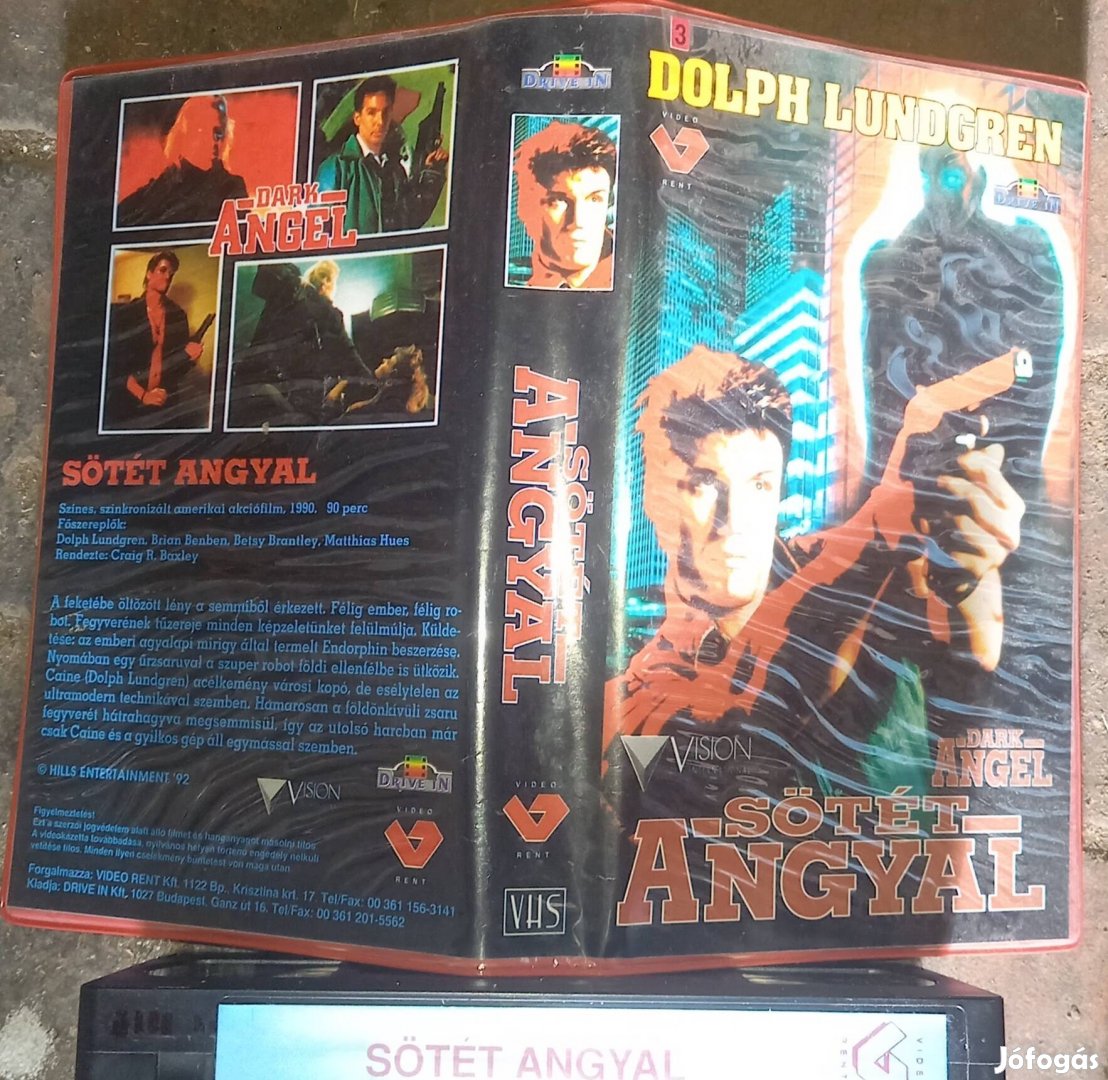 Sötét angyal - sci- fi vhs - Dolph Lundgren