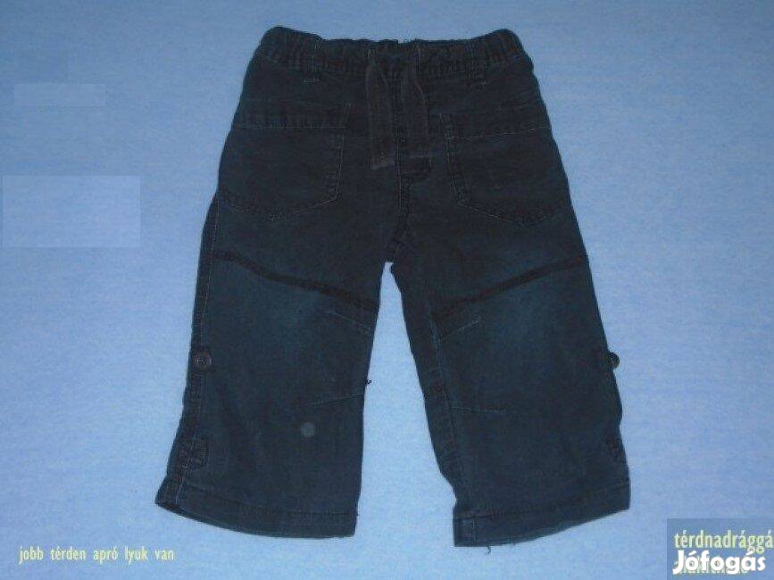 Sötét színű nadrág 12-18 hó méret 86 - vékony pamutbéléses