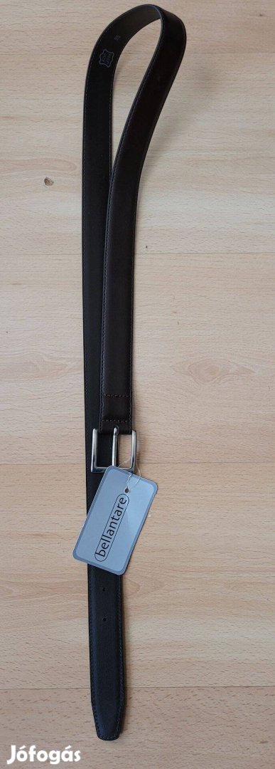 Sötétbarna férfi bőr öv 95 méret