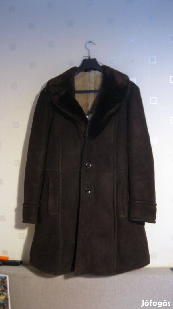 Sötétbarna irha bunda Újszerű kb 50 es