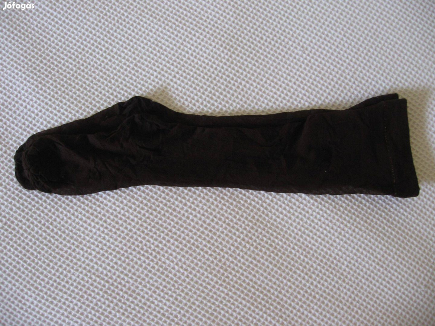 Sötétbarna térdzokni, kellék, egy pár, kreatív célra