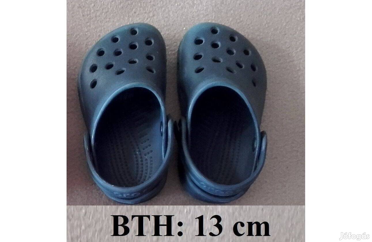 Sötétkék Crocs gyermek papucs, BTH 13 cm, EU 22