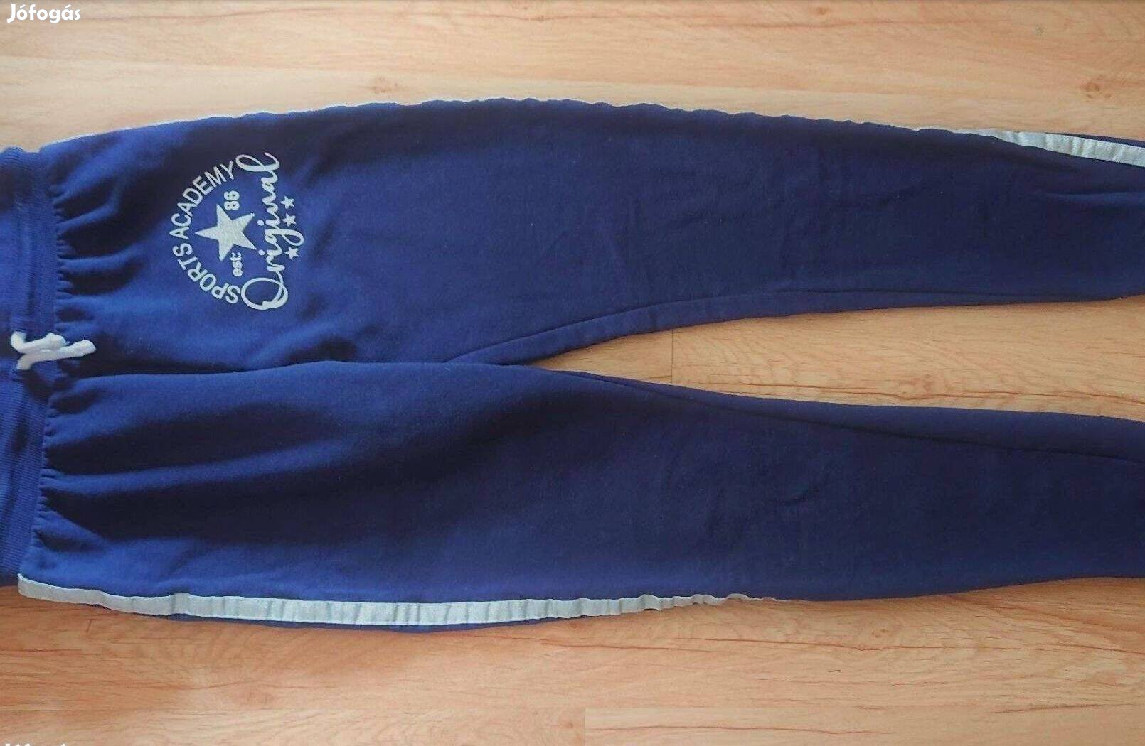 Sötétkék FF melegítőnadrág 152-es - mérve
