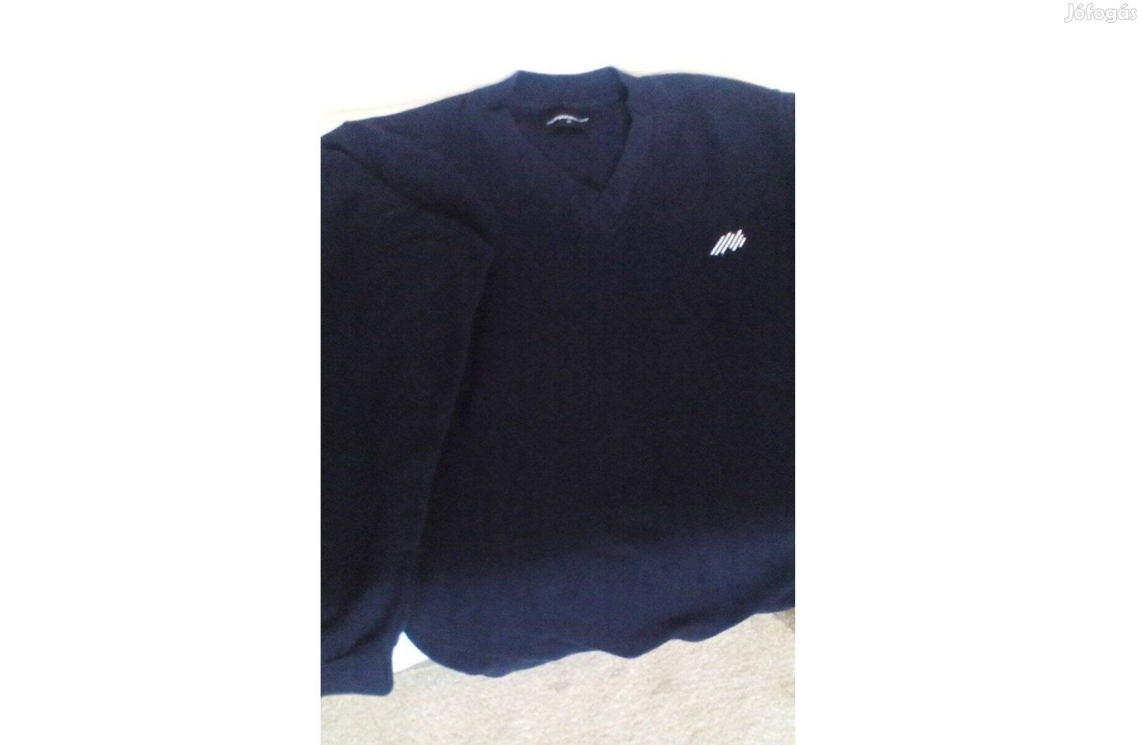 Sötétkék kötött pulóver férfi - új állapotú