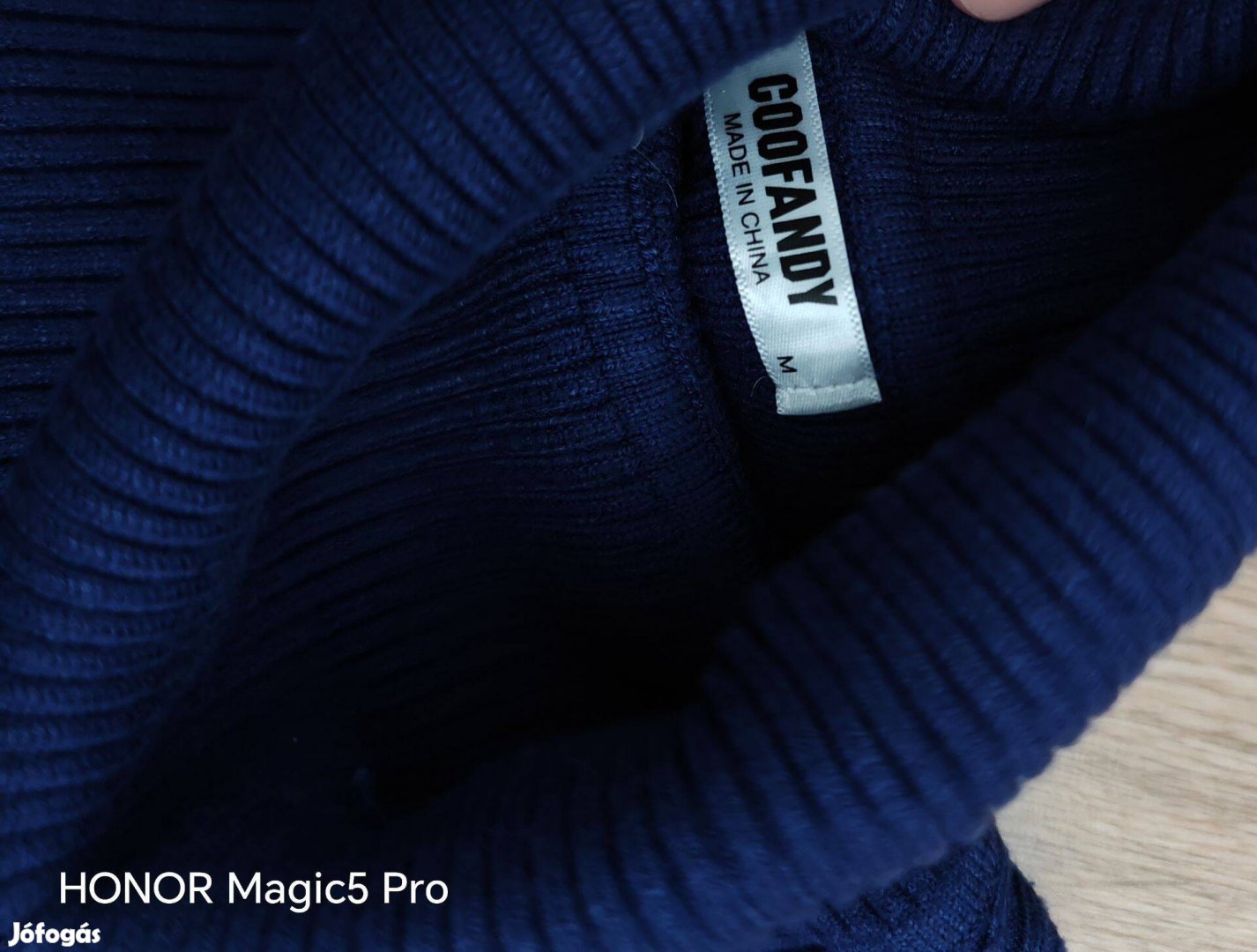 Sötétkék női garbó M