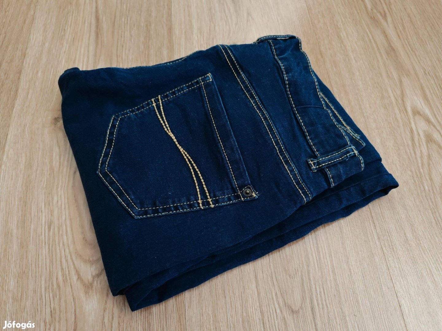 Sötétkék strech női farmer M