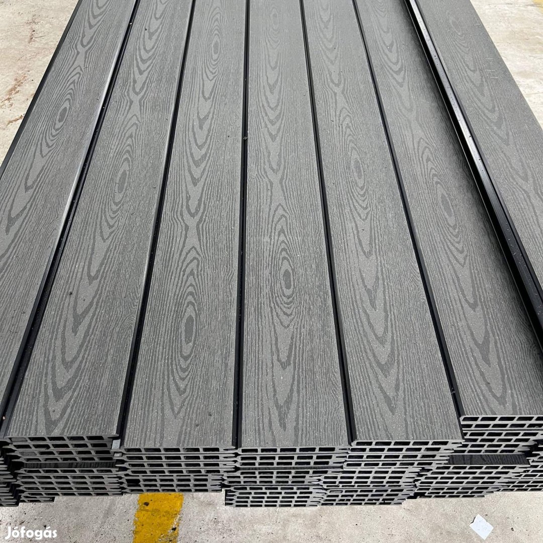 Sötétszürke WPC Kerítésléc, országos szállítással,