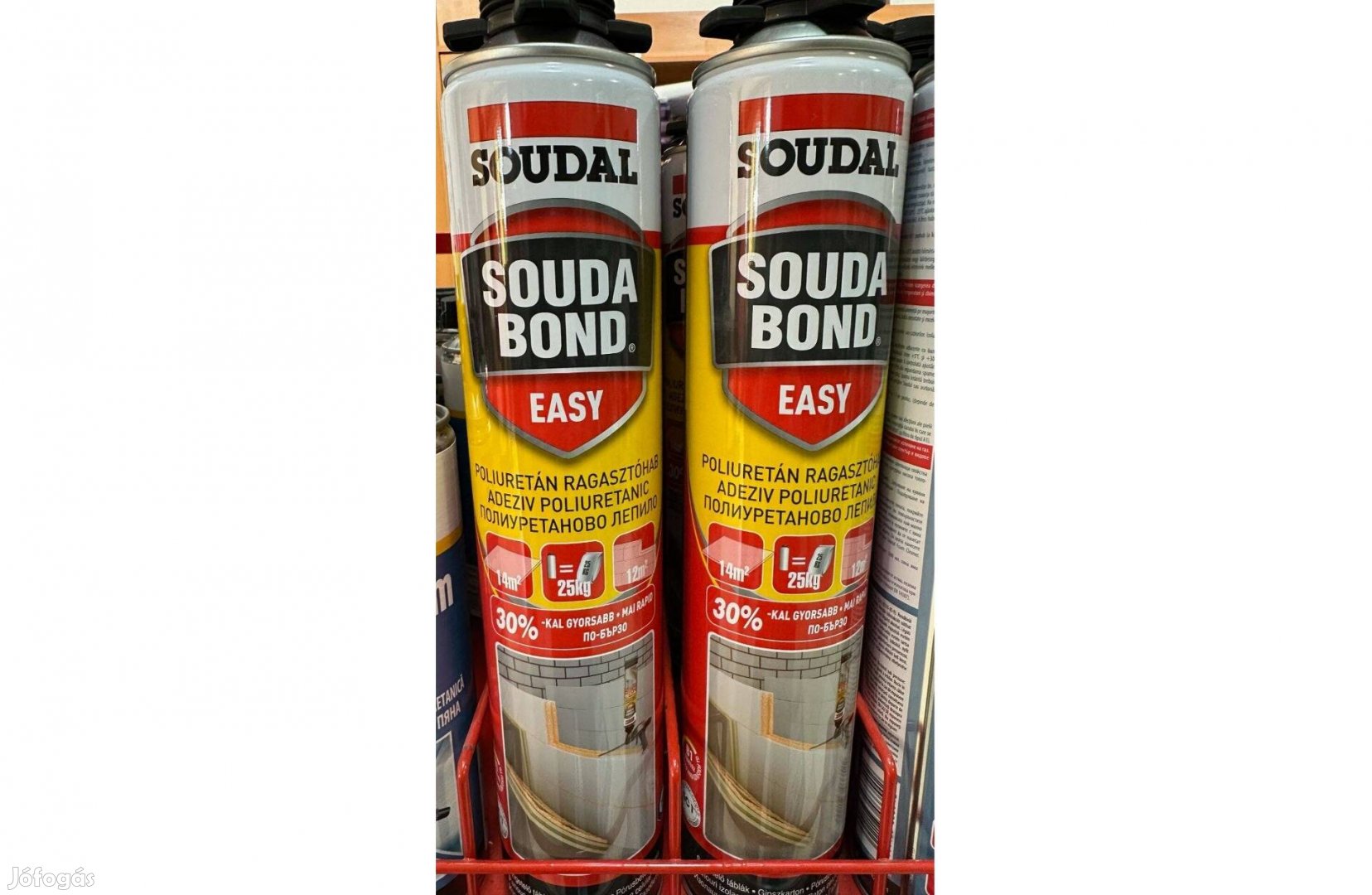 Soudal 750 ml építési ragasztóhab pisztolyos 3270 ft/db