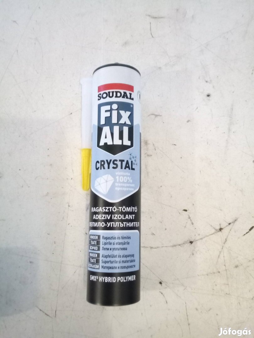 Soudal fix all crystal ragasztó, tömítő 