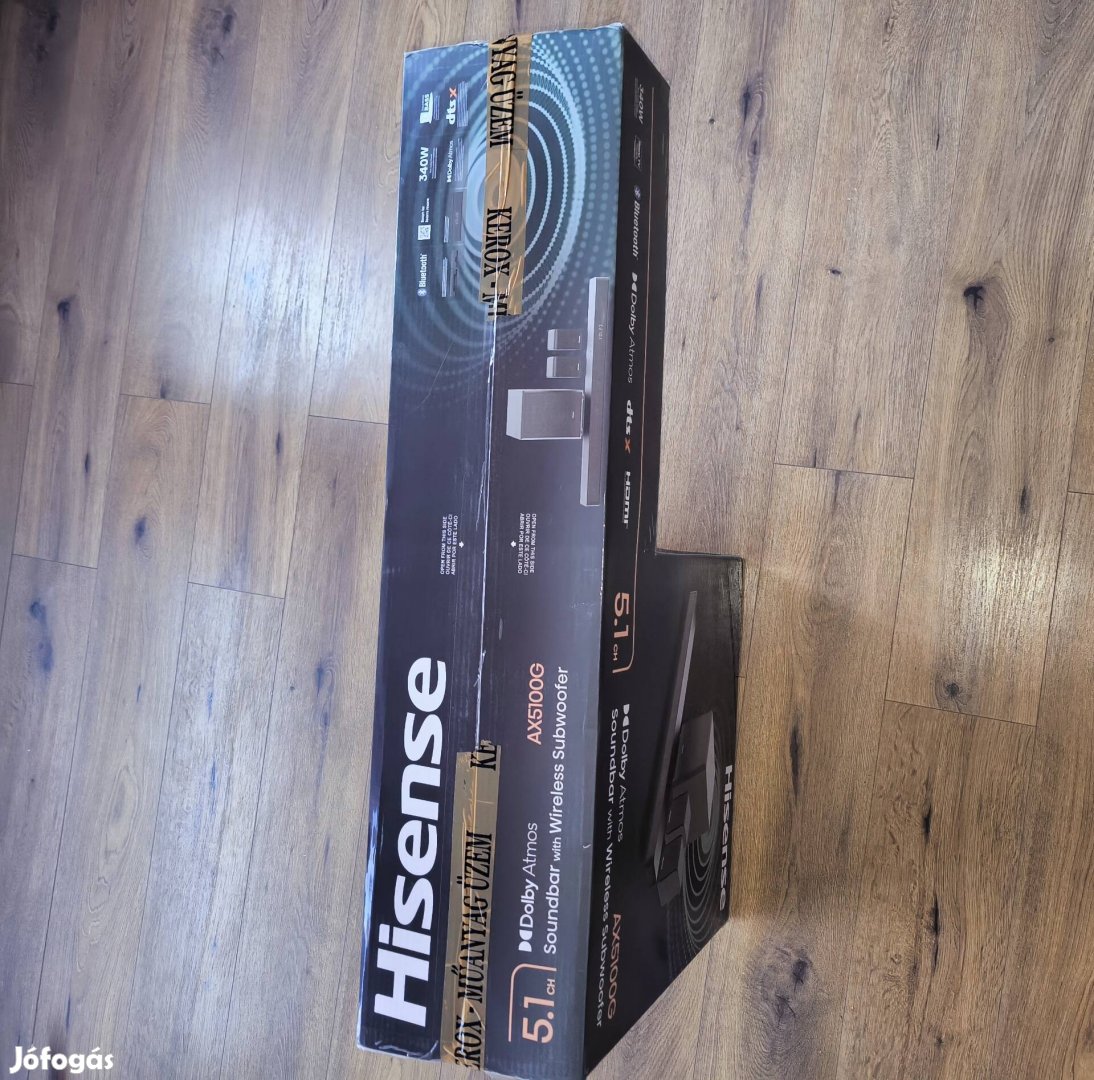 Soundbar Hisense Ax5100G 5.1 dolby atmos dtsx hangprojektor