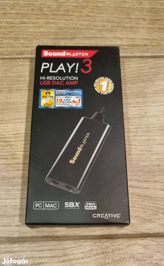 Soundblaster Play!3 USB külső hangkártya