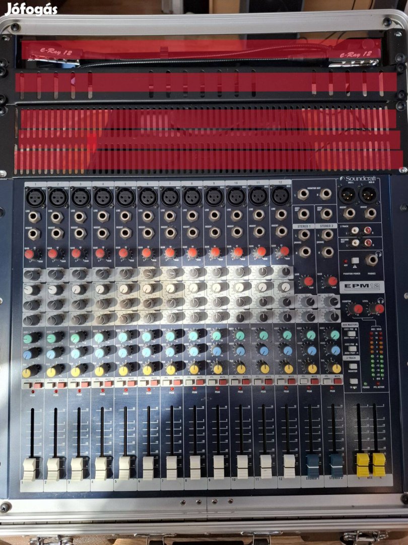 Soundcraft EPM-12 keverőpult + ABS rack