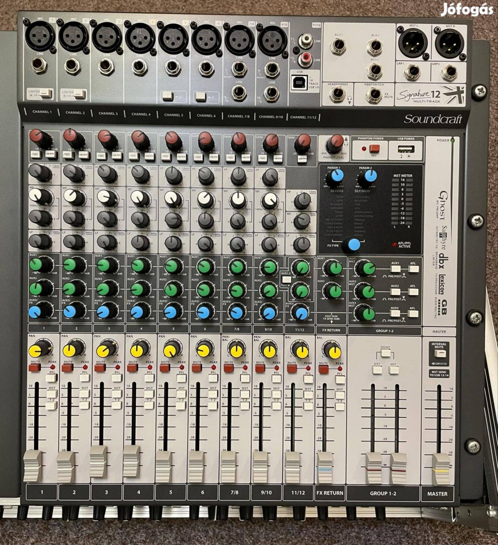 Soundcraft multitrack12 keverő