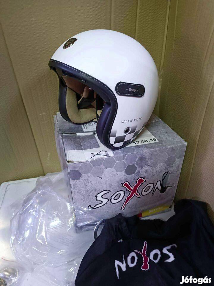 Soxon SP-888 bukósisak Motorkerékpár sisak Robogó sisak Retro fehér