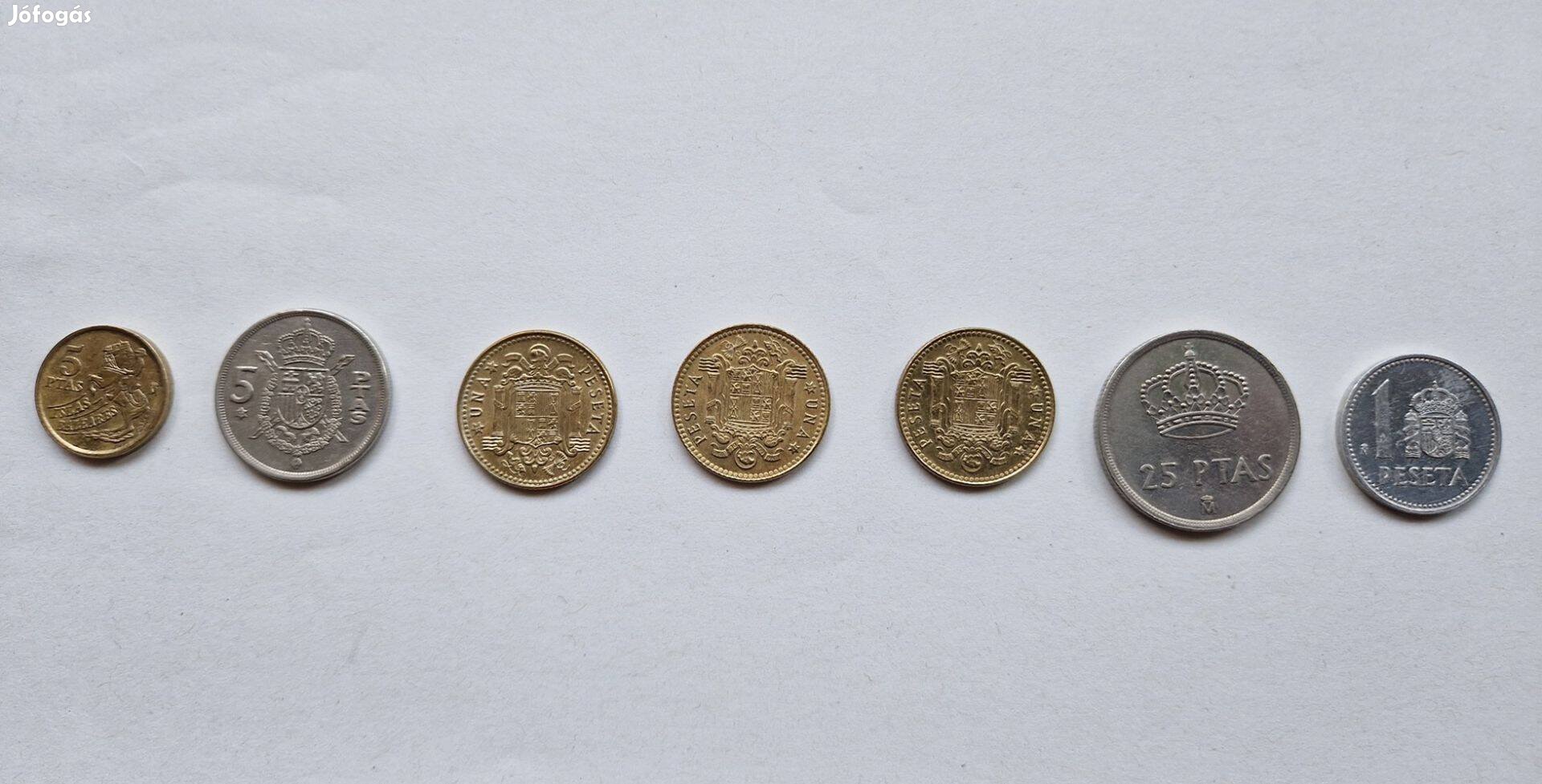 Spanyol érmék (pesetas)