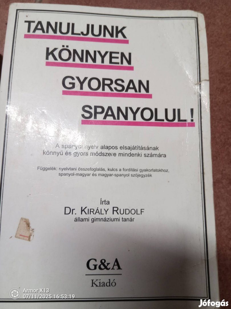Spanyol nyelvkönyv csomag