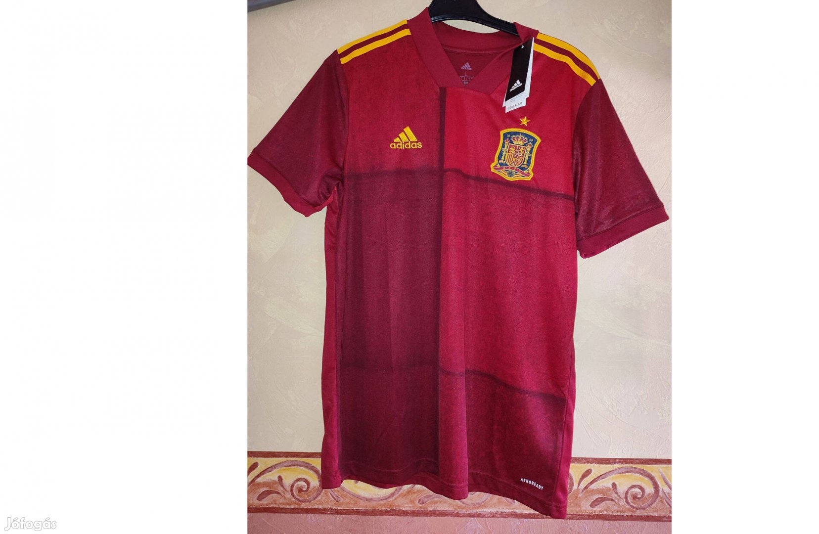 Spanyol válogatott 2021 eredeti adidas piros mez (M, L)