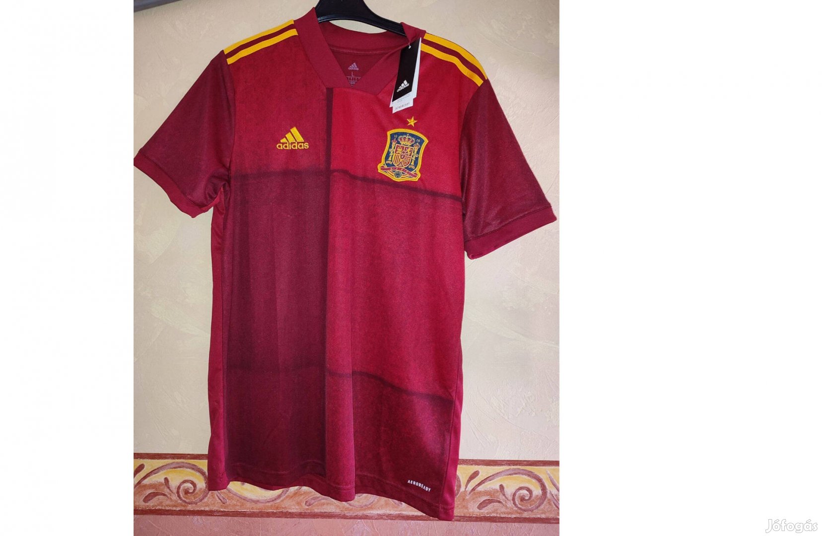 Spanyol válogatott 2021 eredeti adidas piros mez (M, L)