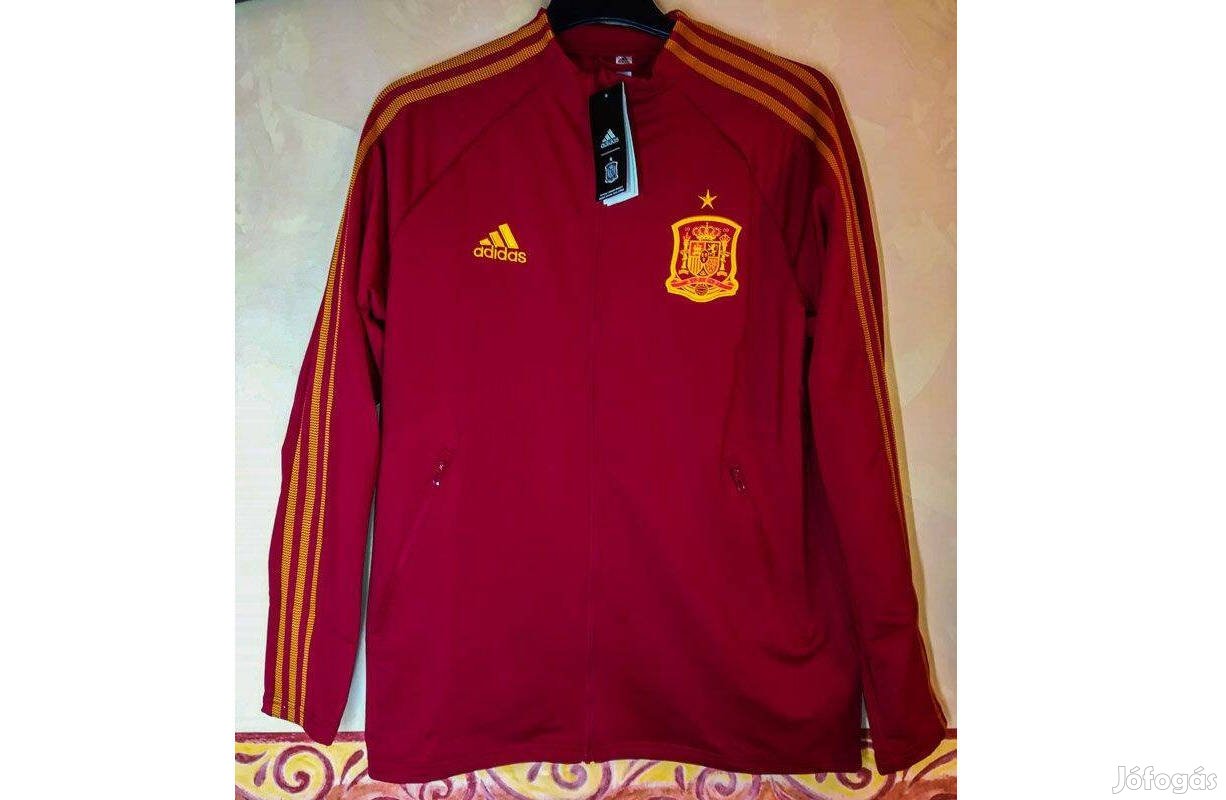 Spanyol válogatott eredeti adidas bordó cipzáras felső (M, XL)