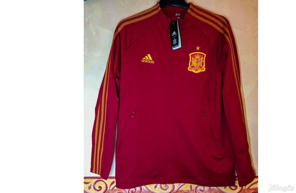 Spanyol válogatott eredeti adidas bordó cipzáras felső (M, XL)