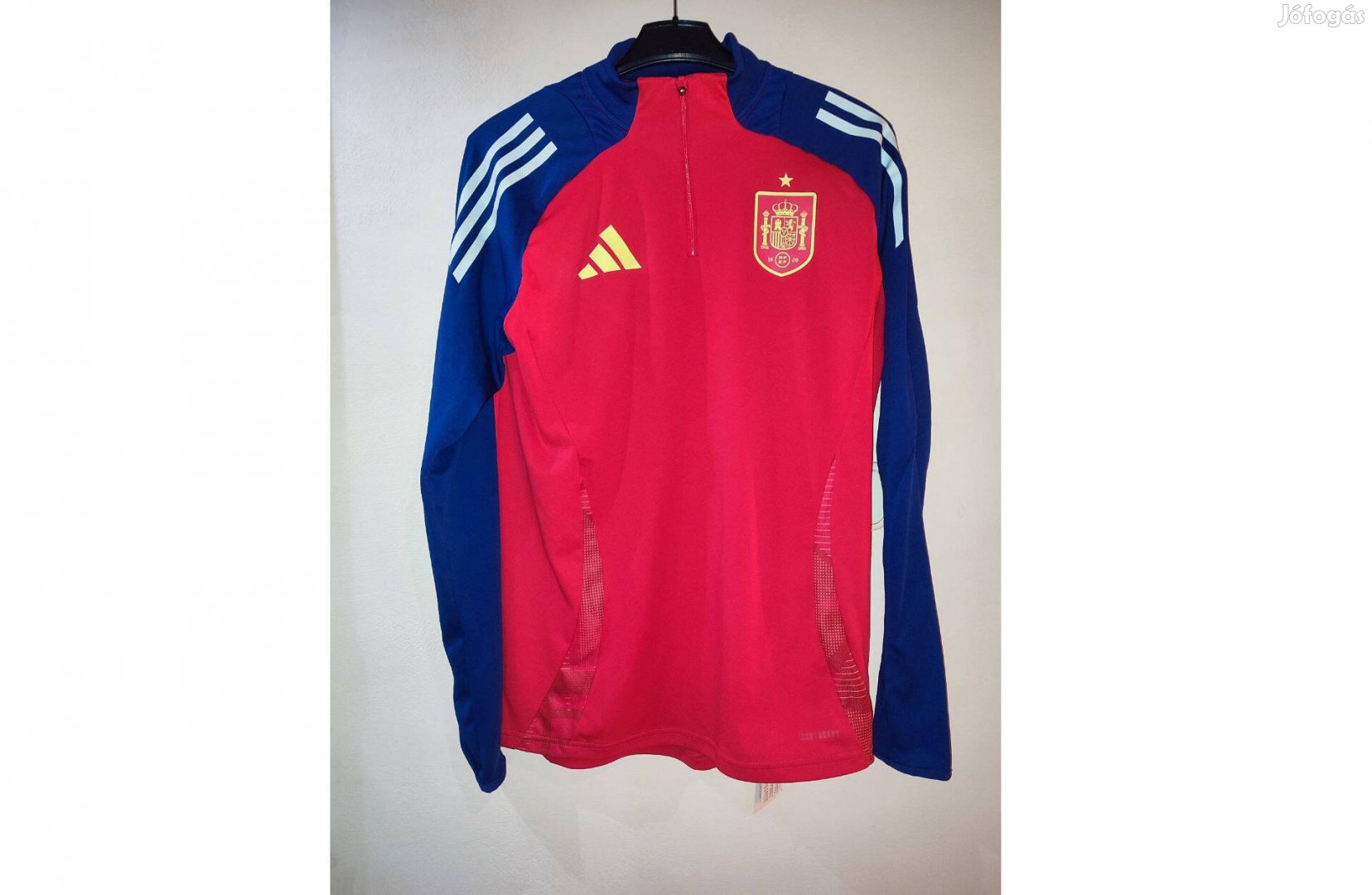 Spanyol válogatott eredeti adidas cipzáras nyakú felső