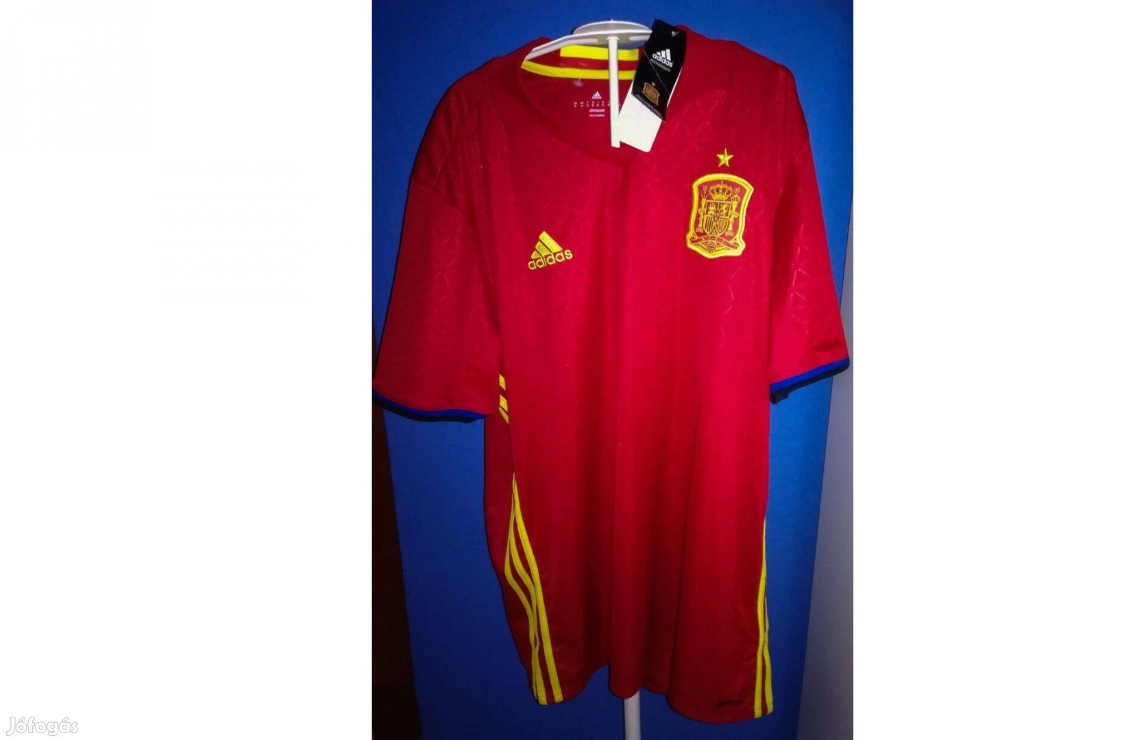 Spanyol válogatott eredeti adidas piros 2016-17-es mez (XL)