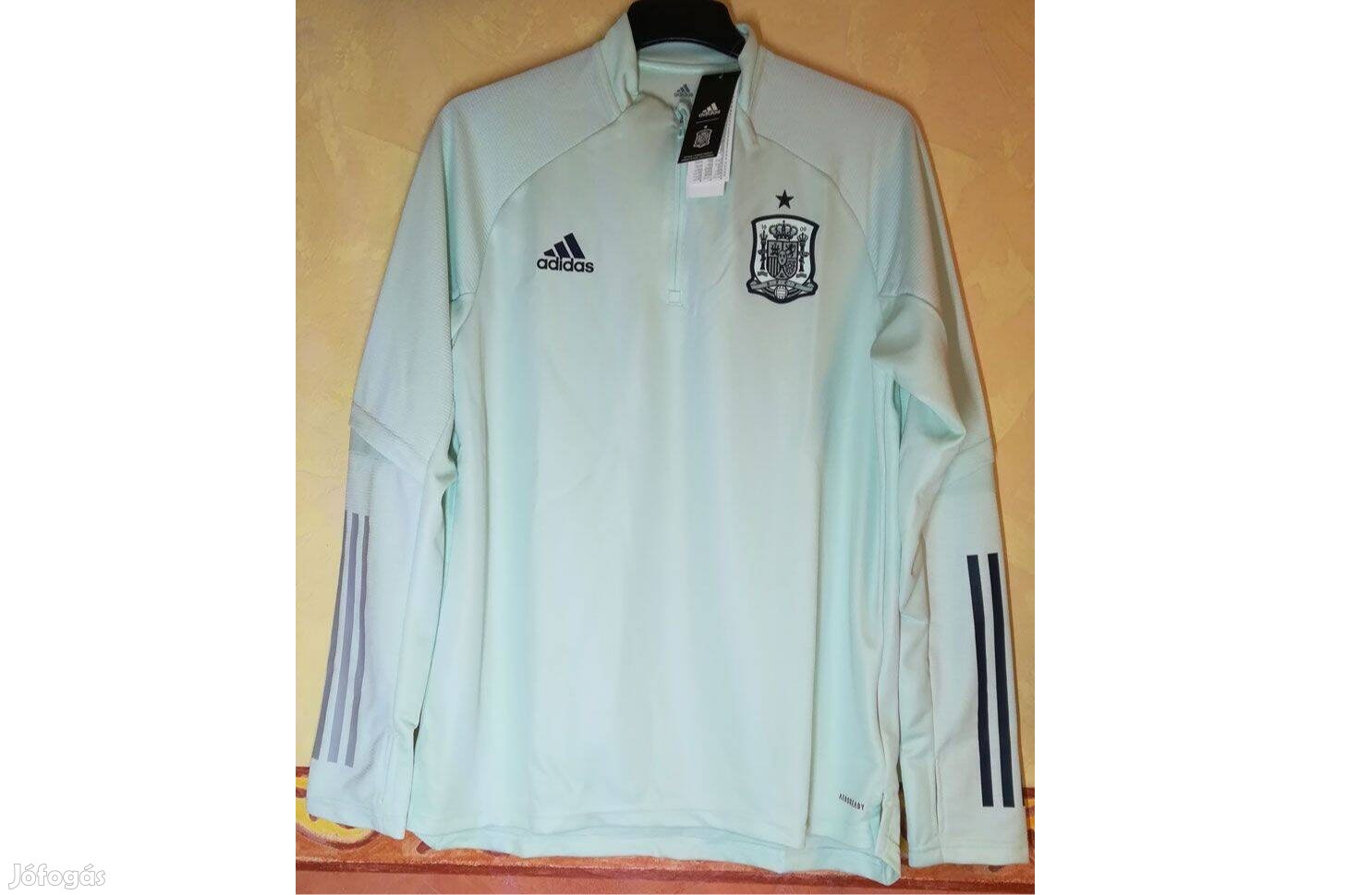 Spanyol válogatott eredeti adidas világos zöld felső (2XL)